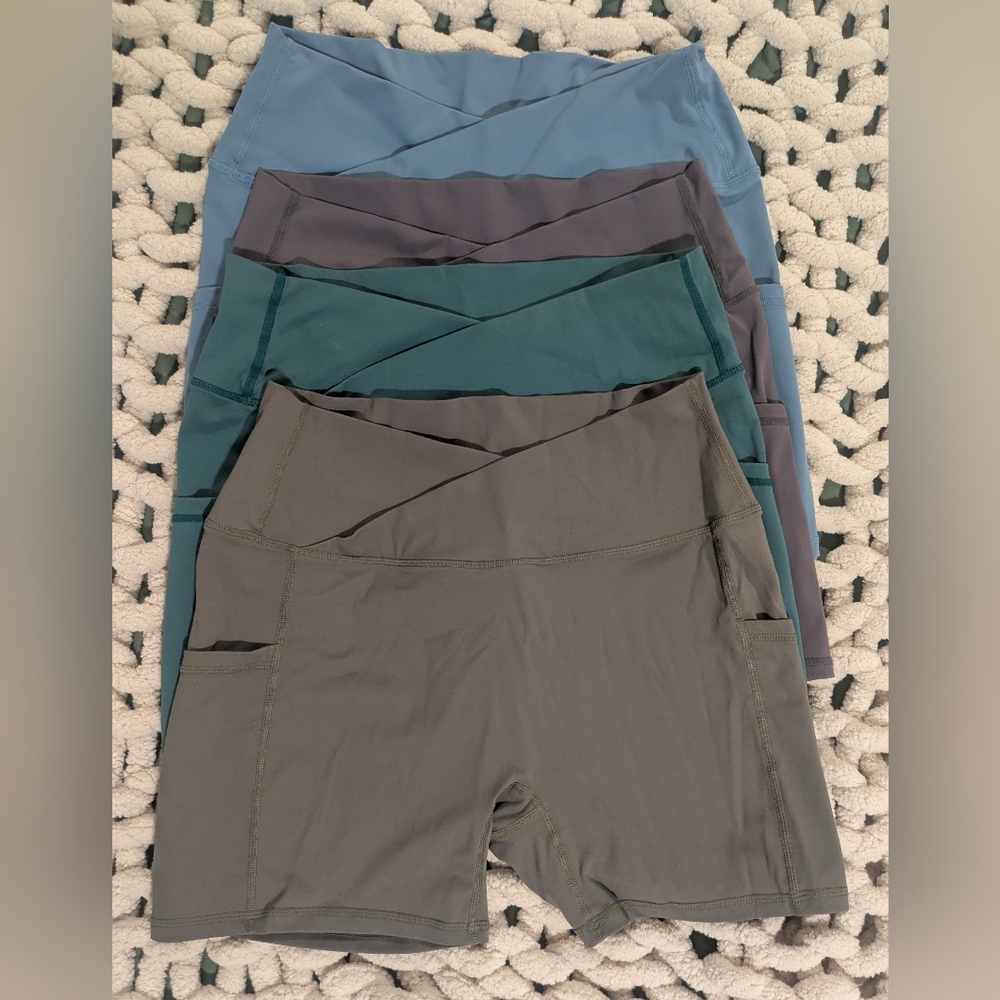 Women's Multi-Color High-Waisted Shorts